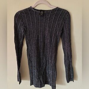 Emilio Cavallini Black and Silver Top M/L